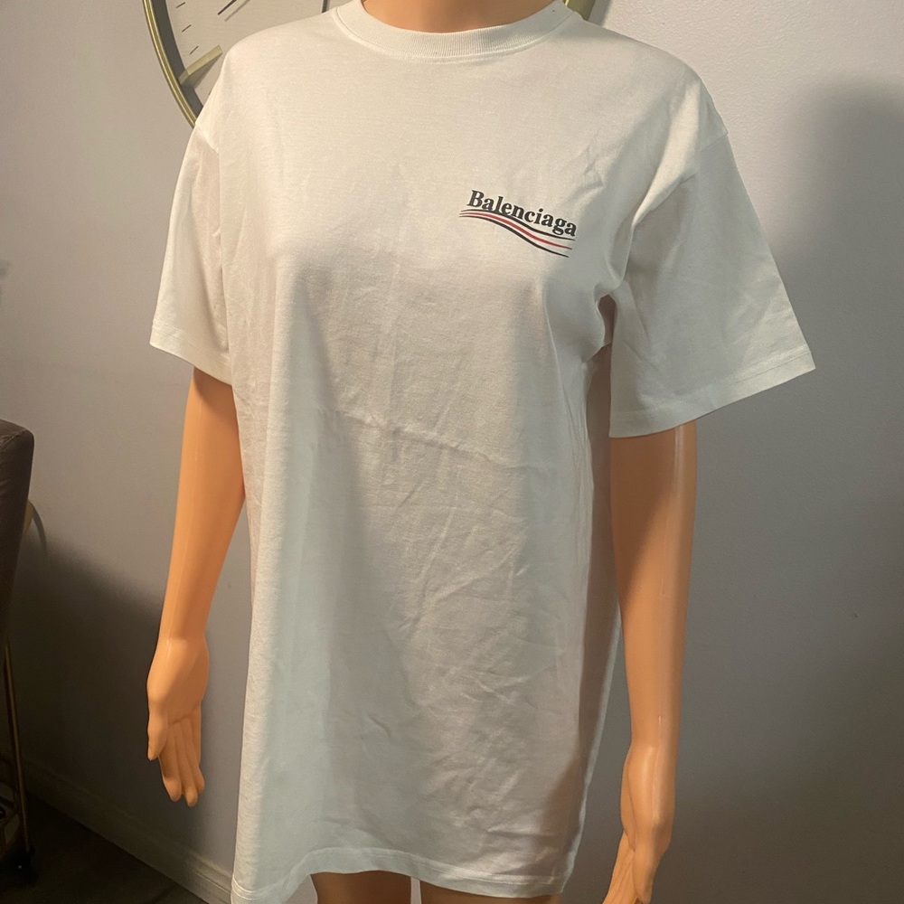 Men’s Balenciaga White Tee